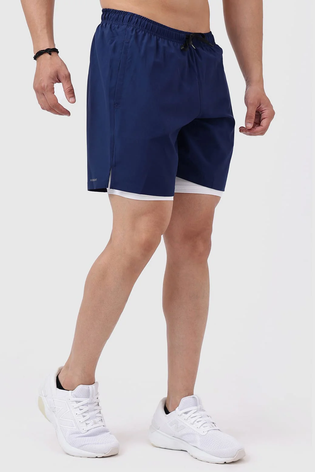 2 in 1 Compression Shorts Navy - Image 3
