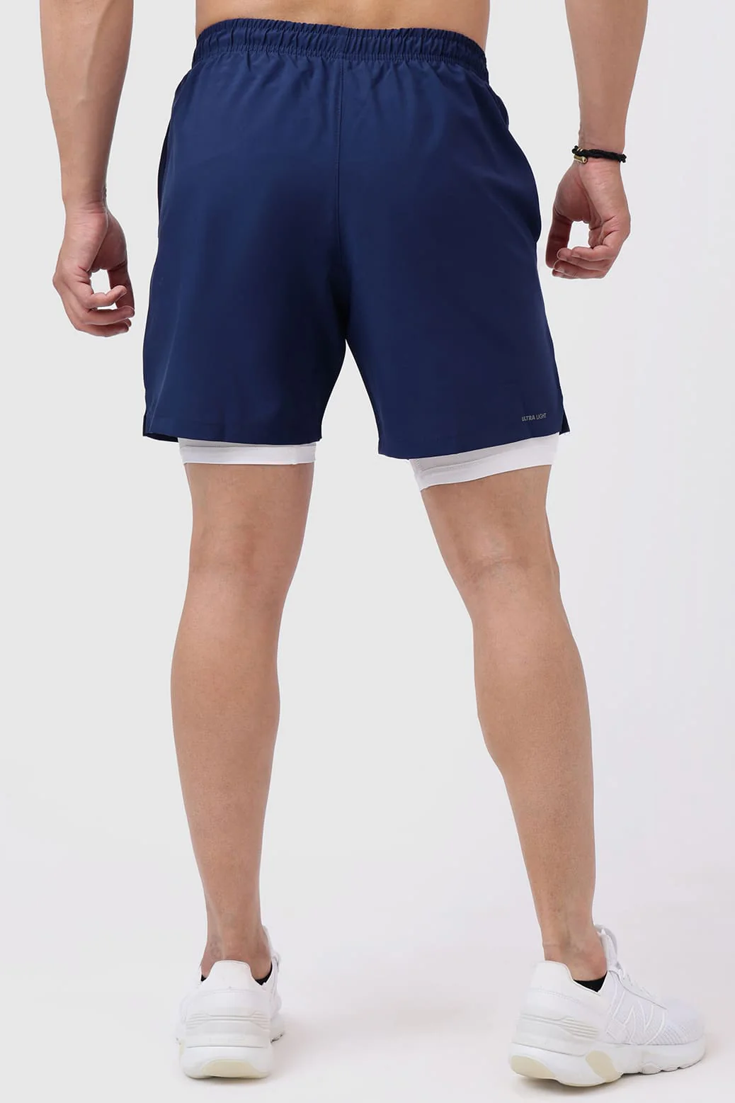 2 in 1 Compression Shorts Navy - Image 6