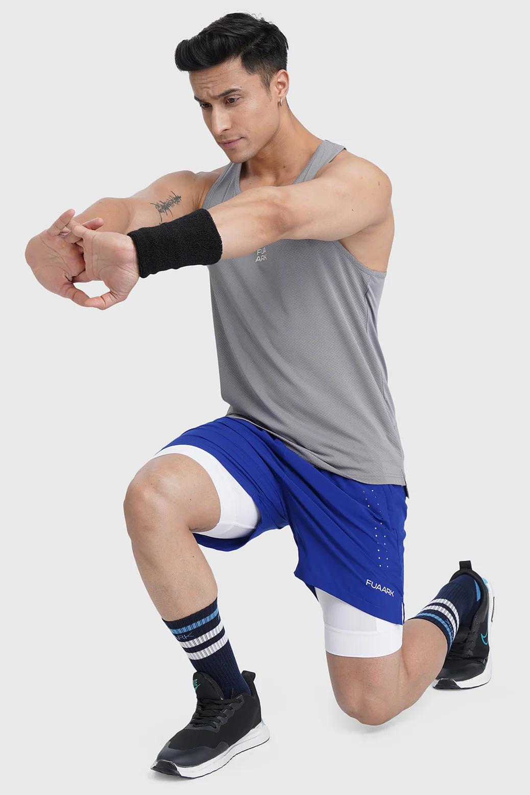 2 in 1 Laser Shorts Blue - Image 6