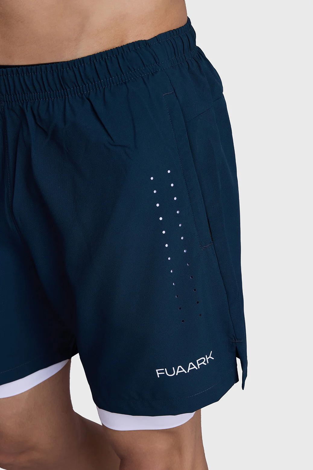 2 in 1 Laser Shorts Pine Green - Image 3