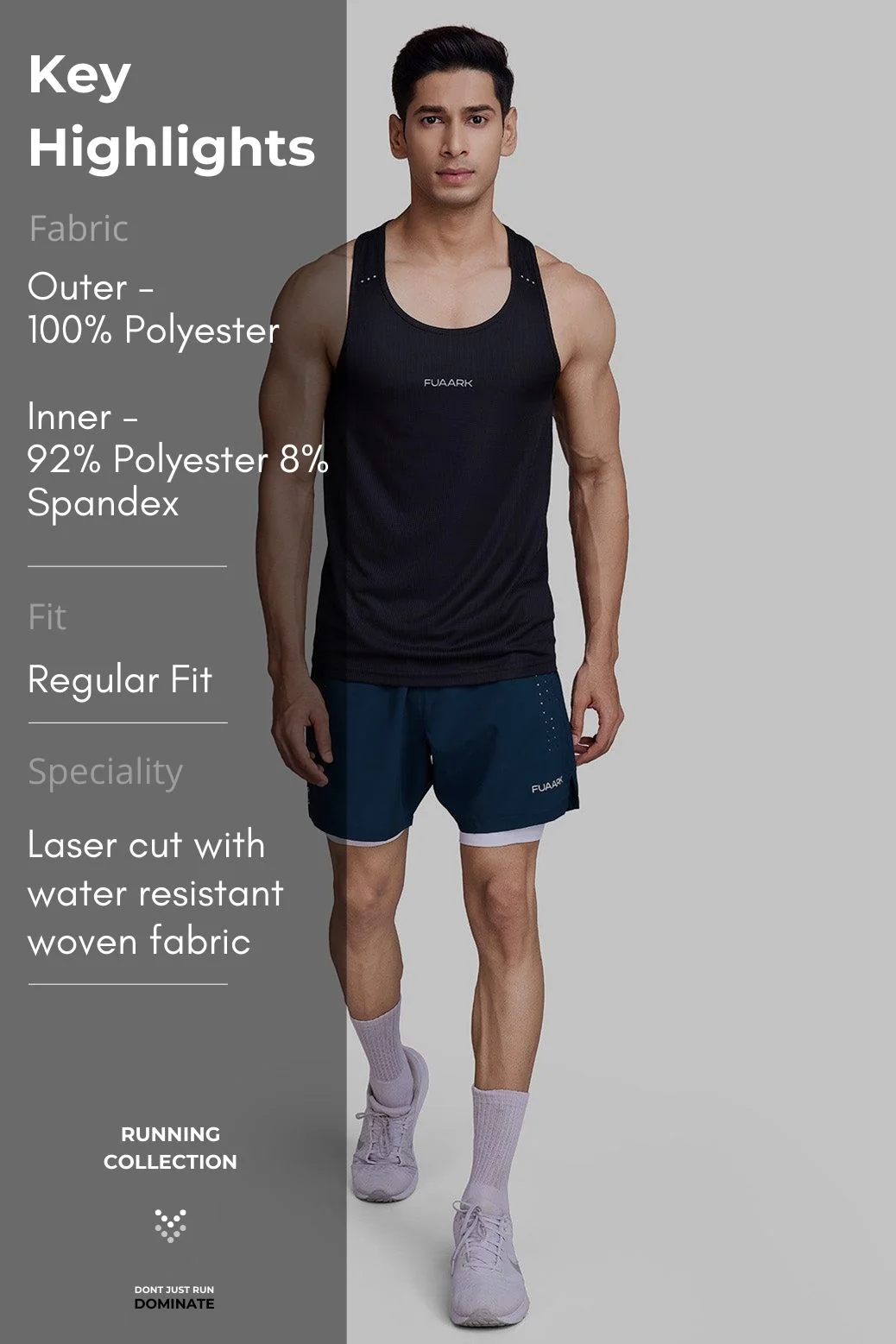 2 in 1 Laser Shorts Pine Green - Image 8