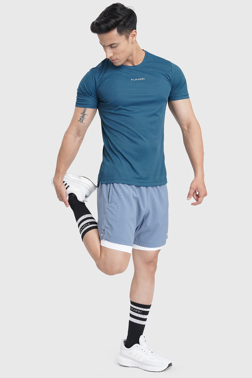 2 in 1 Laser Shorts Raw Steel - Image 6