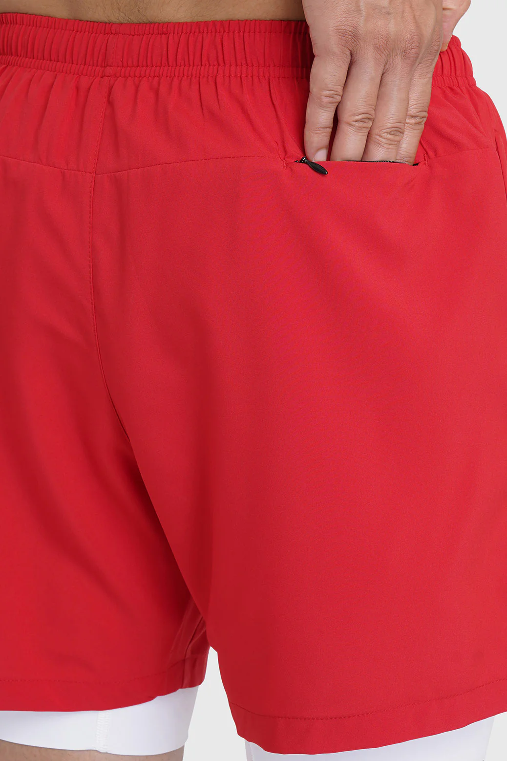 2 in 1 Laser Shorts Red - Image 6