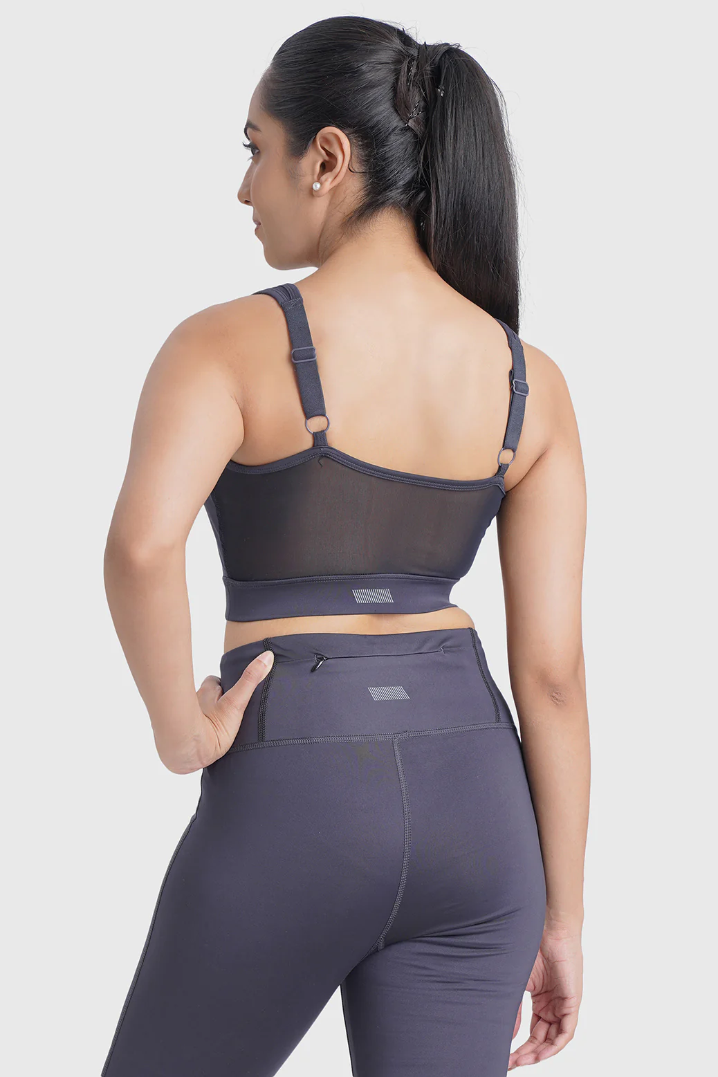 Active Full Support Sports Bra Coal - Image 5