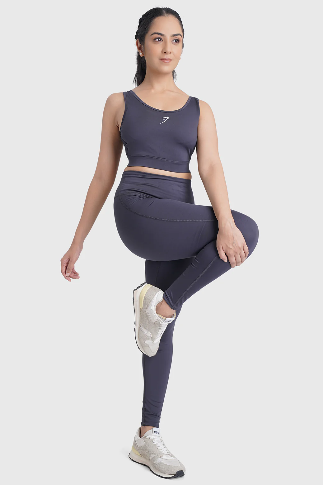 Active Full Support Sports Bra Coal - Image 6