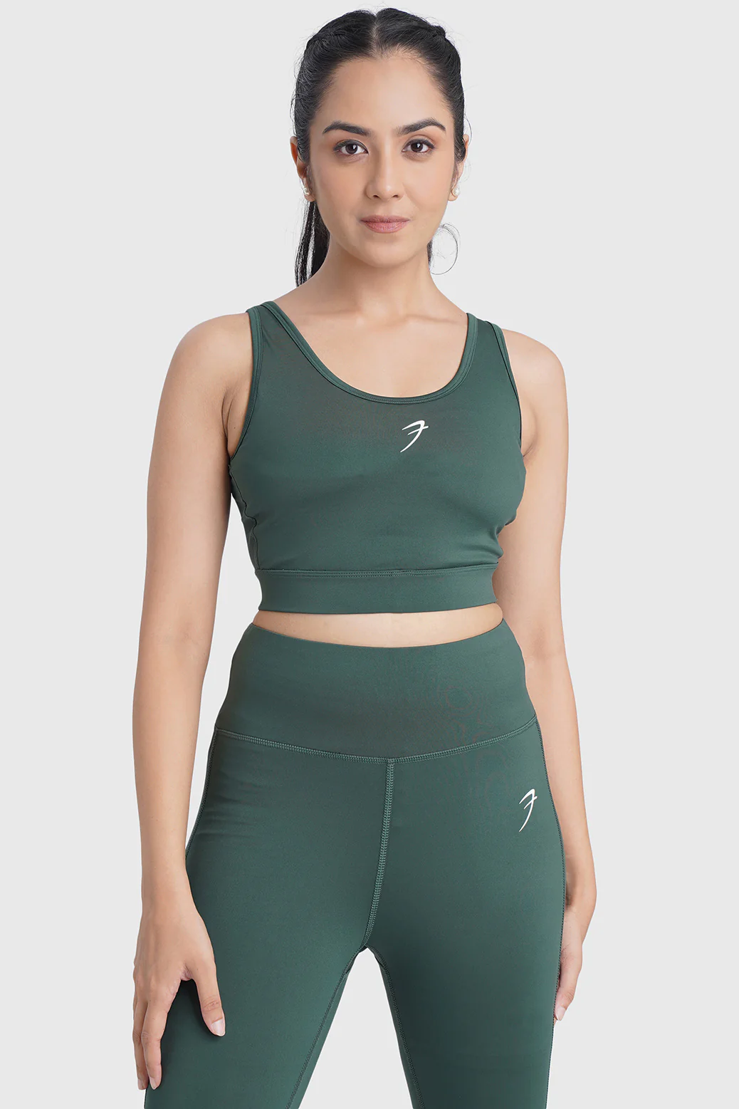 Active Full Support Sports Bra Green - Image 5