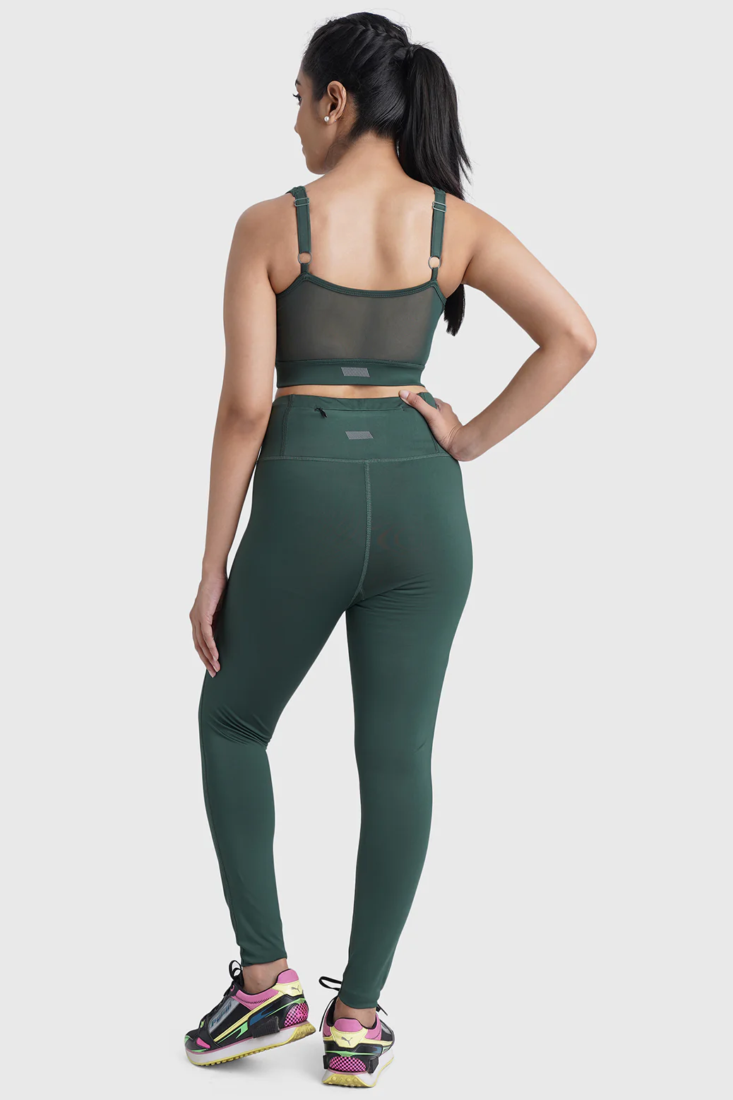 Active Full Support Sports Bra Green - Image 6