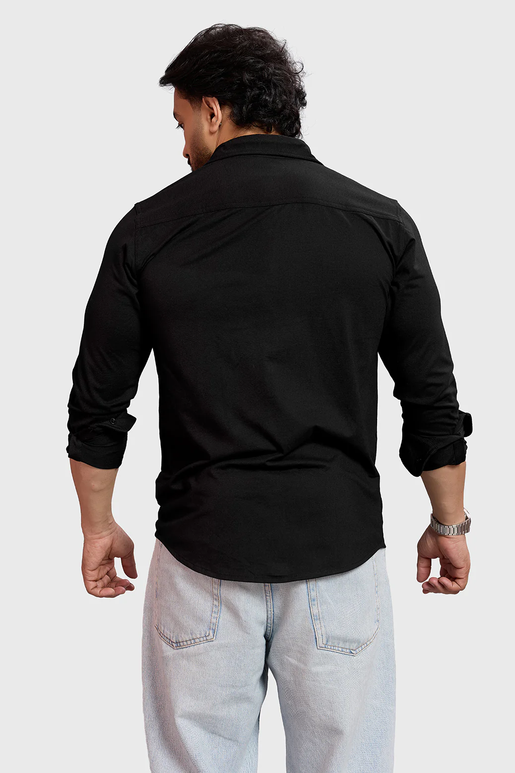 Aero Fullsleeves Shirt Black - Image 6
