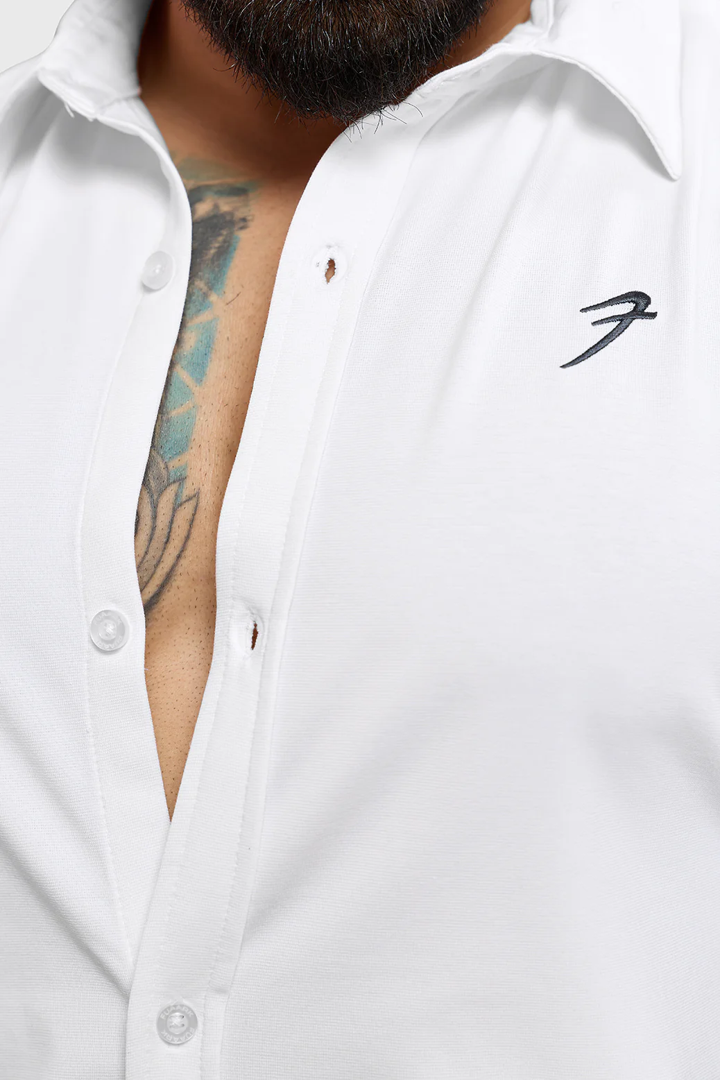 Aero Fullsleeves Shirt White - Image 3