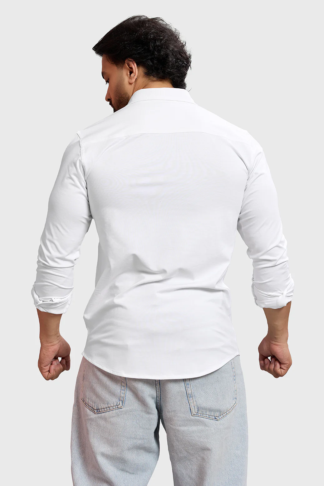Aero Fullsleeves Shirt White - Image 5