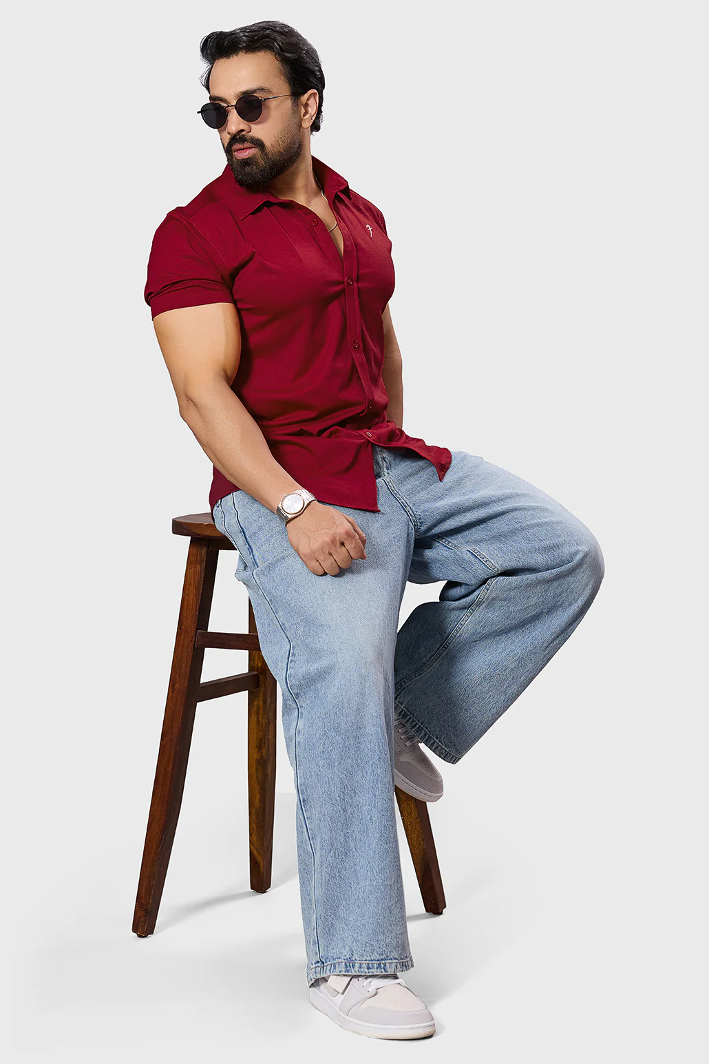 Aero Shirt Deep Red - Image 3