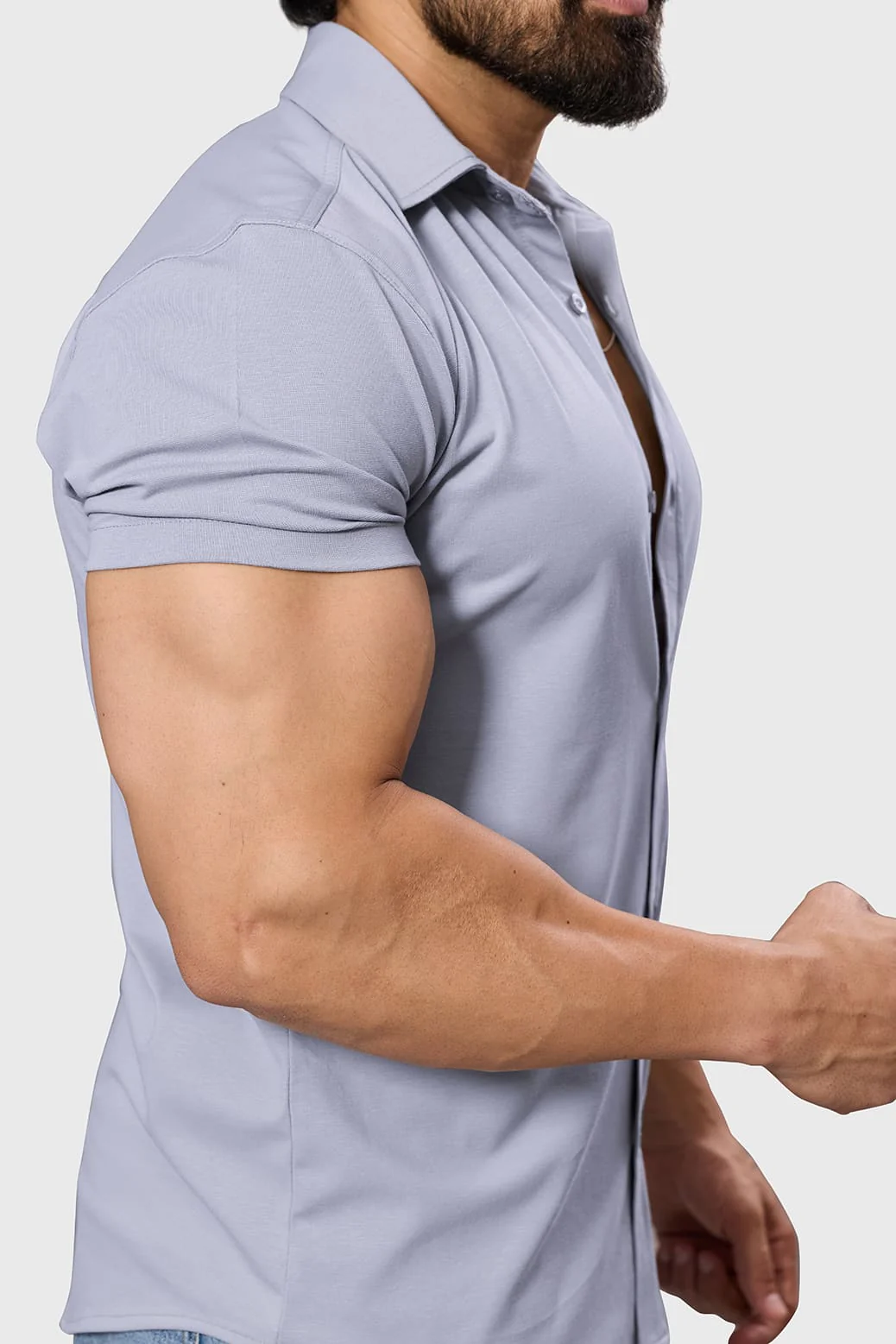 Aero Shirt Light Grey - Image 5
