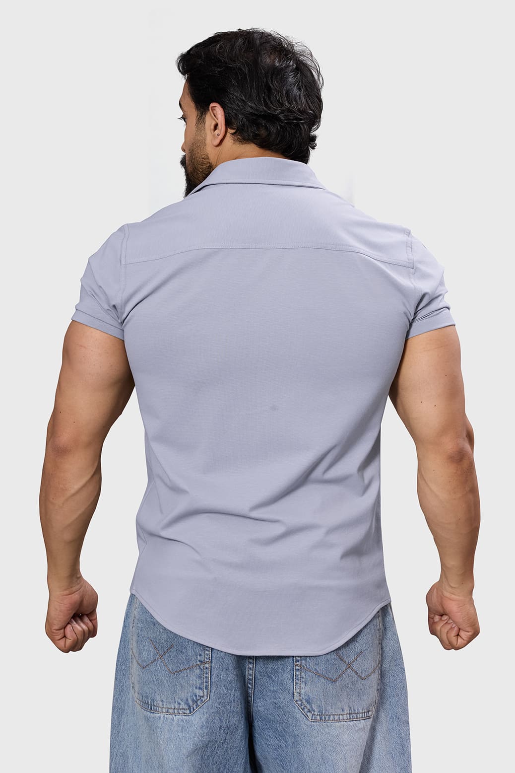 Aero Shirt Light Grey - Image 8