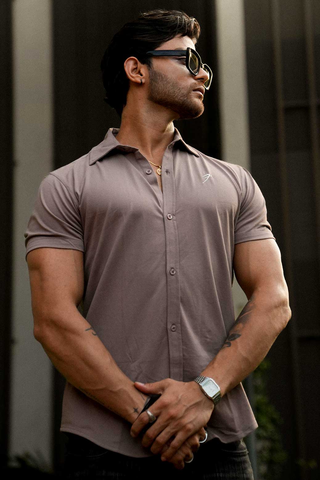 Aero Shirt Pastel Brown - Image 2