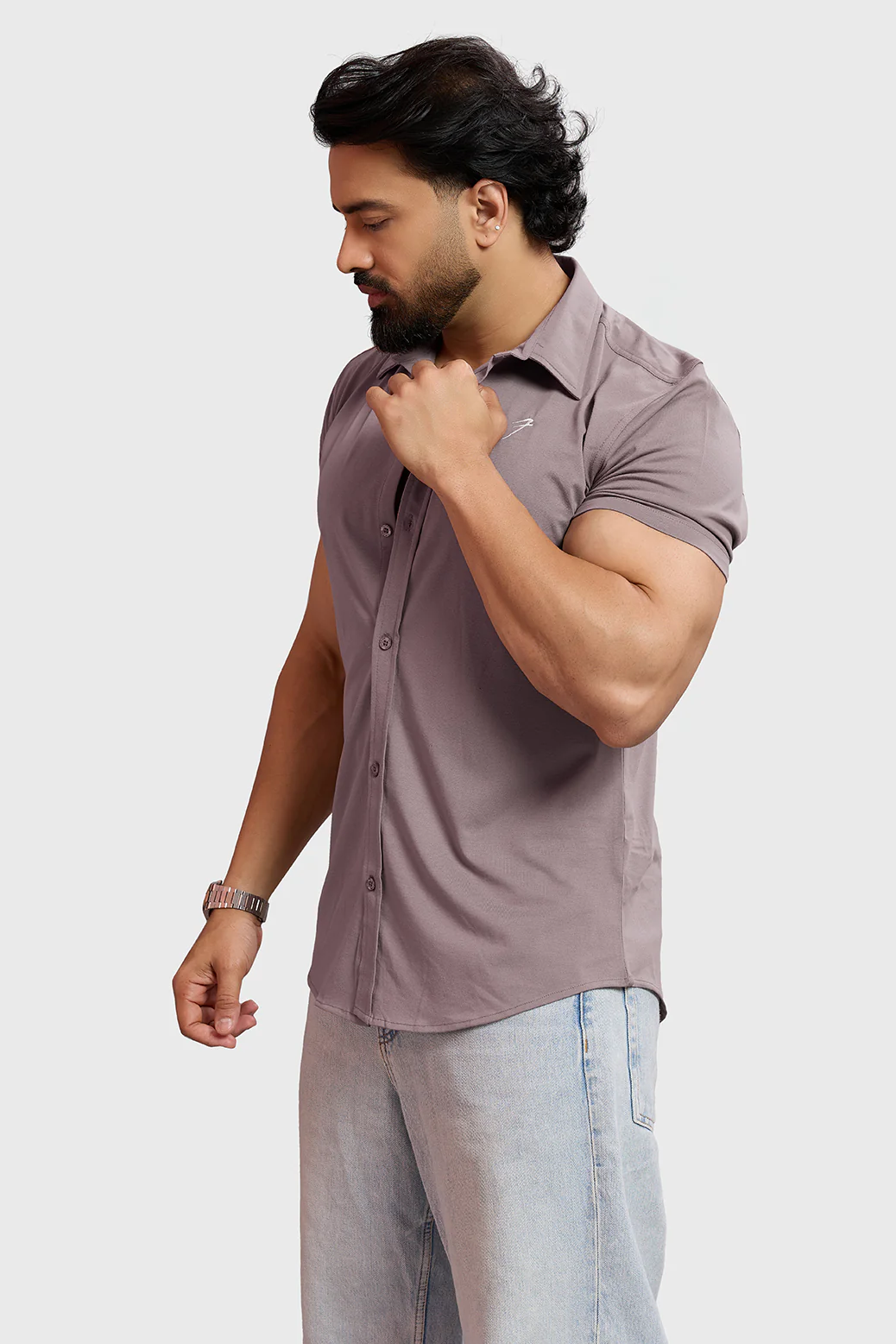 Aero Shirt Pastel Brown - Image 6