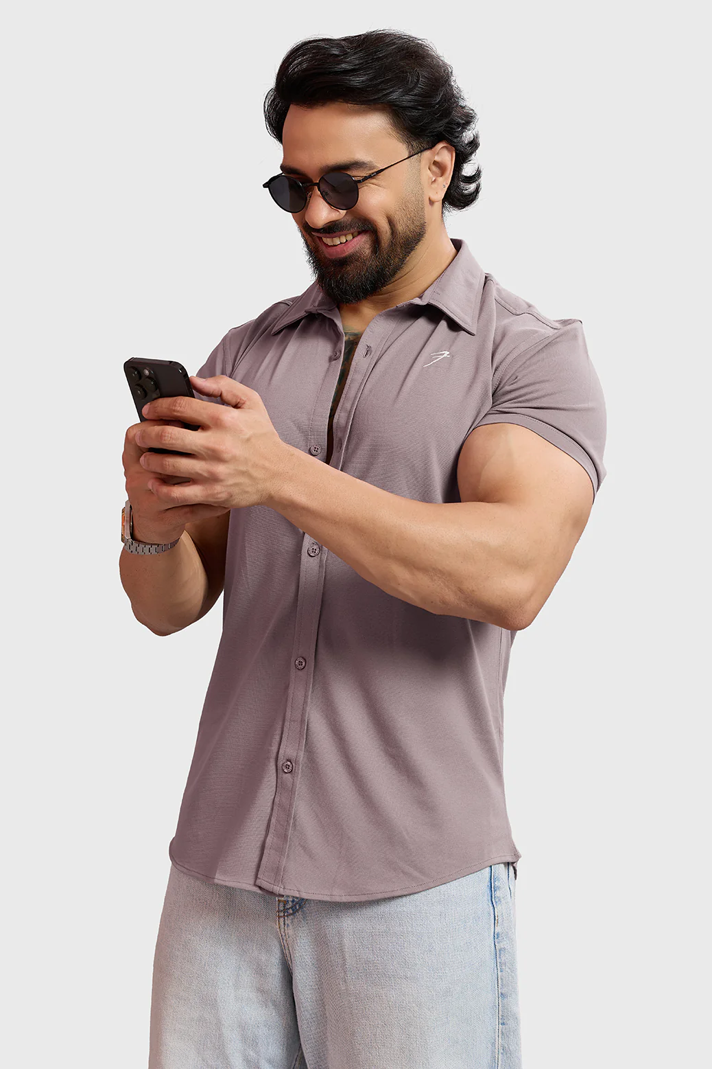 Aero Shirt Pastel Brown - Image 8