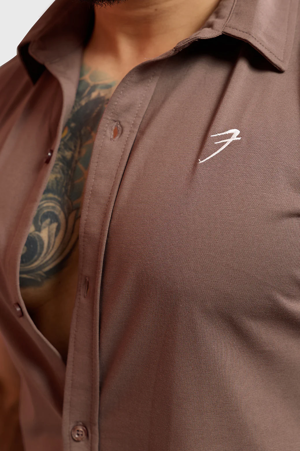 Aero Shirt Mocha - Image 3