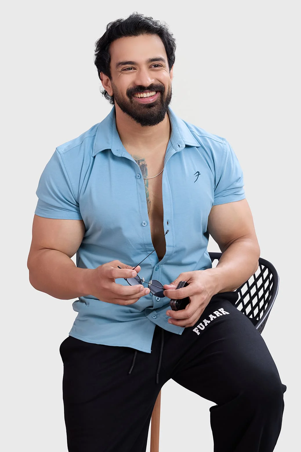 Aero Shirt Stone Blue - Image 6