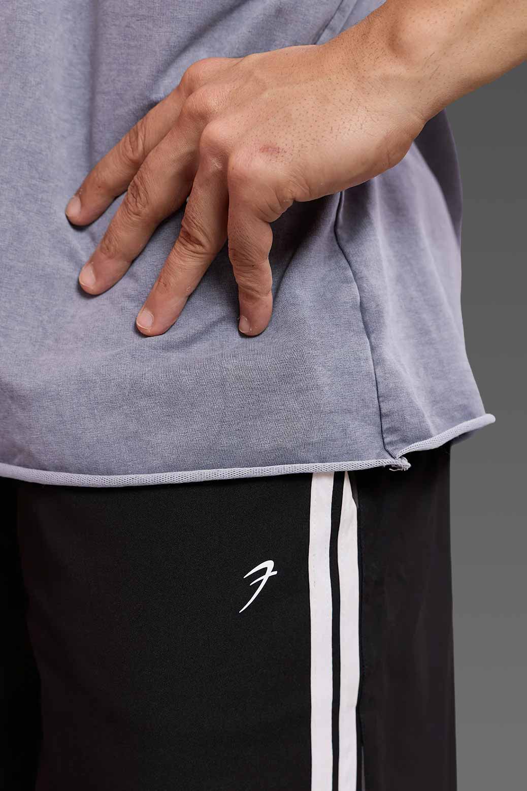 Ascend Washed Capsleeve Tank Light Grey - Image 4