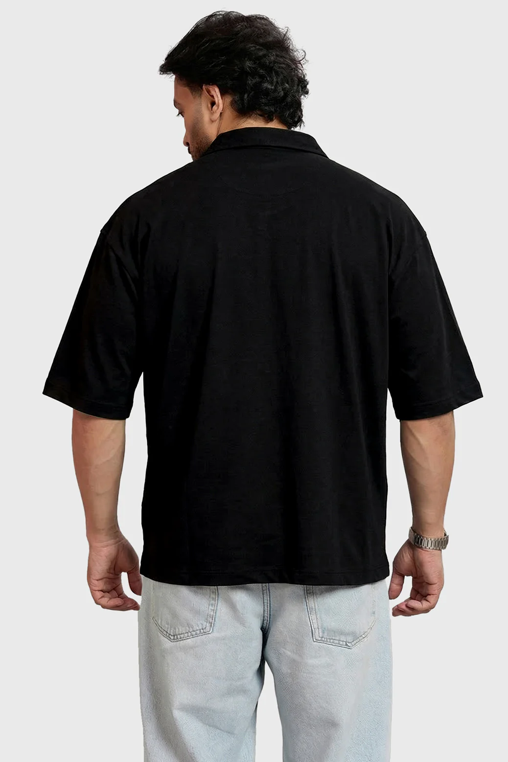 Ashline Oversized Shirt Black - Image 6
