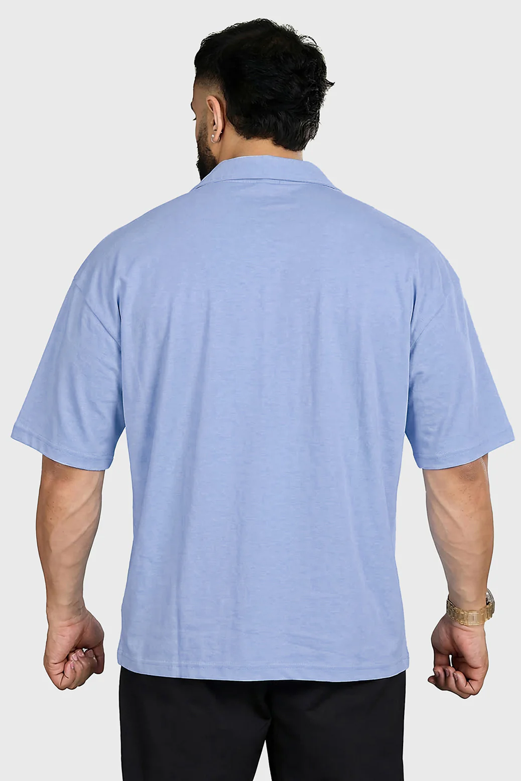 Ashline Oversized Shirt Sky Blue - Image 5