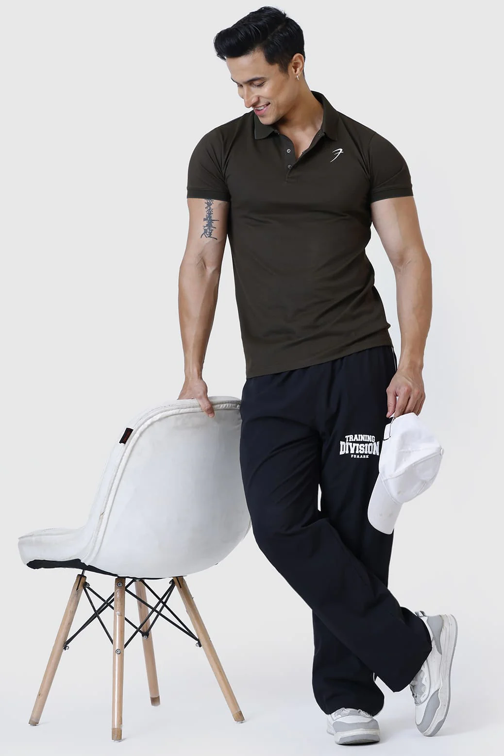 Aura Polo T-shirt Olive - Image 2