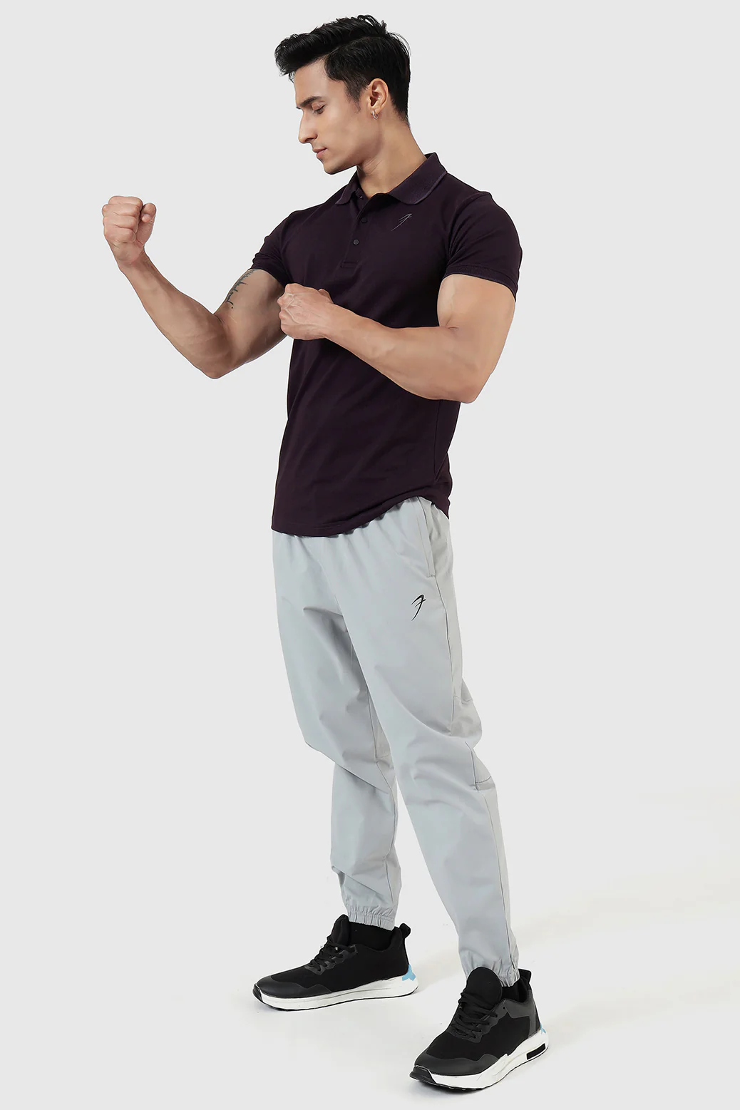 Aura Polo T-shirt Plum - Image 2
