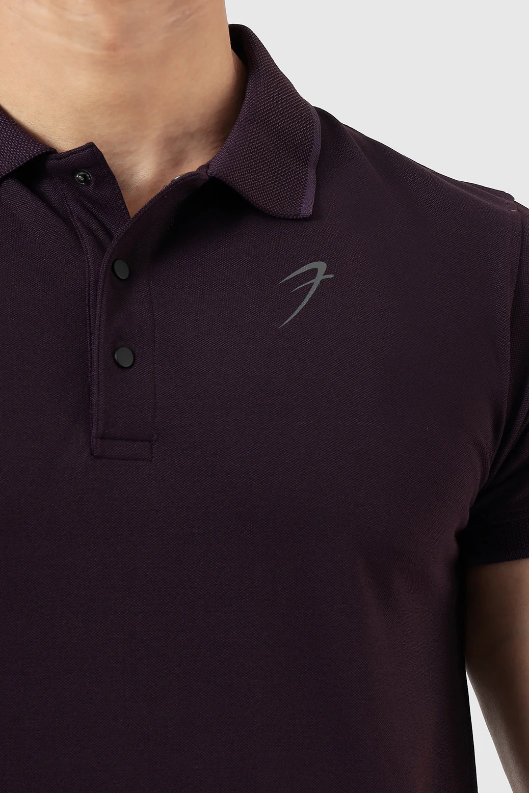 Aura Polo T-shirt Plum - Image 3