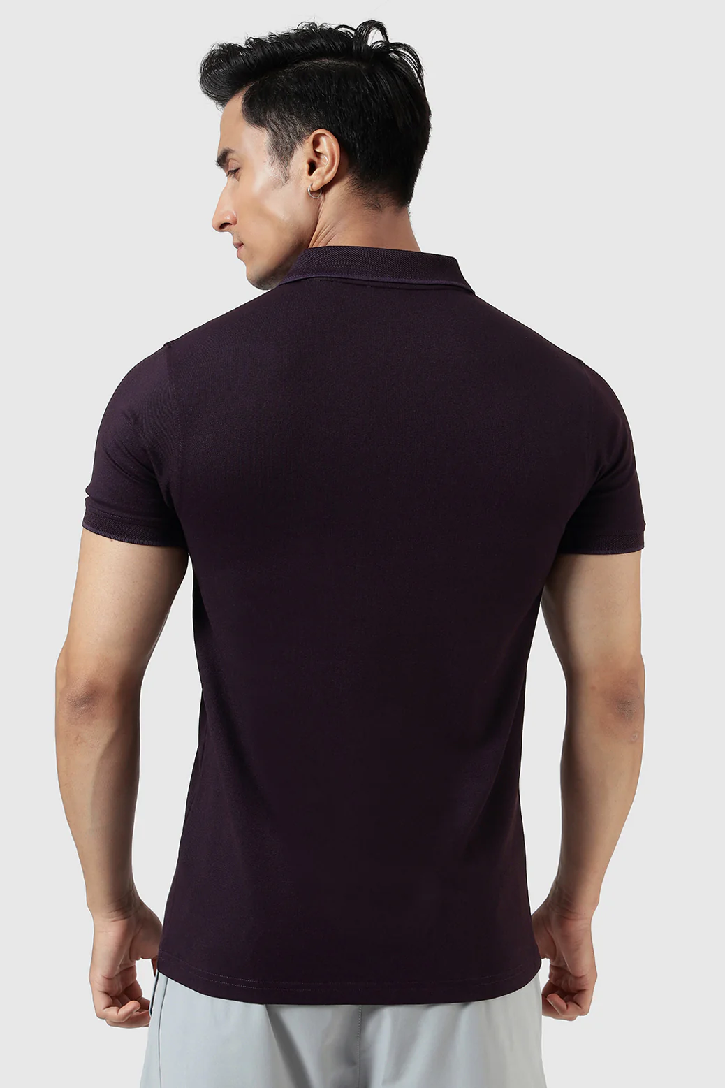 Aura Polo T-shirt Plum - Image 7