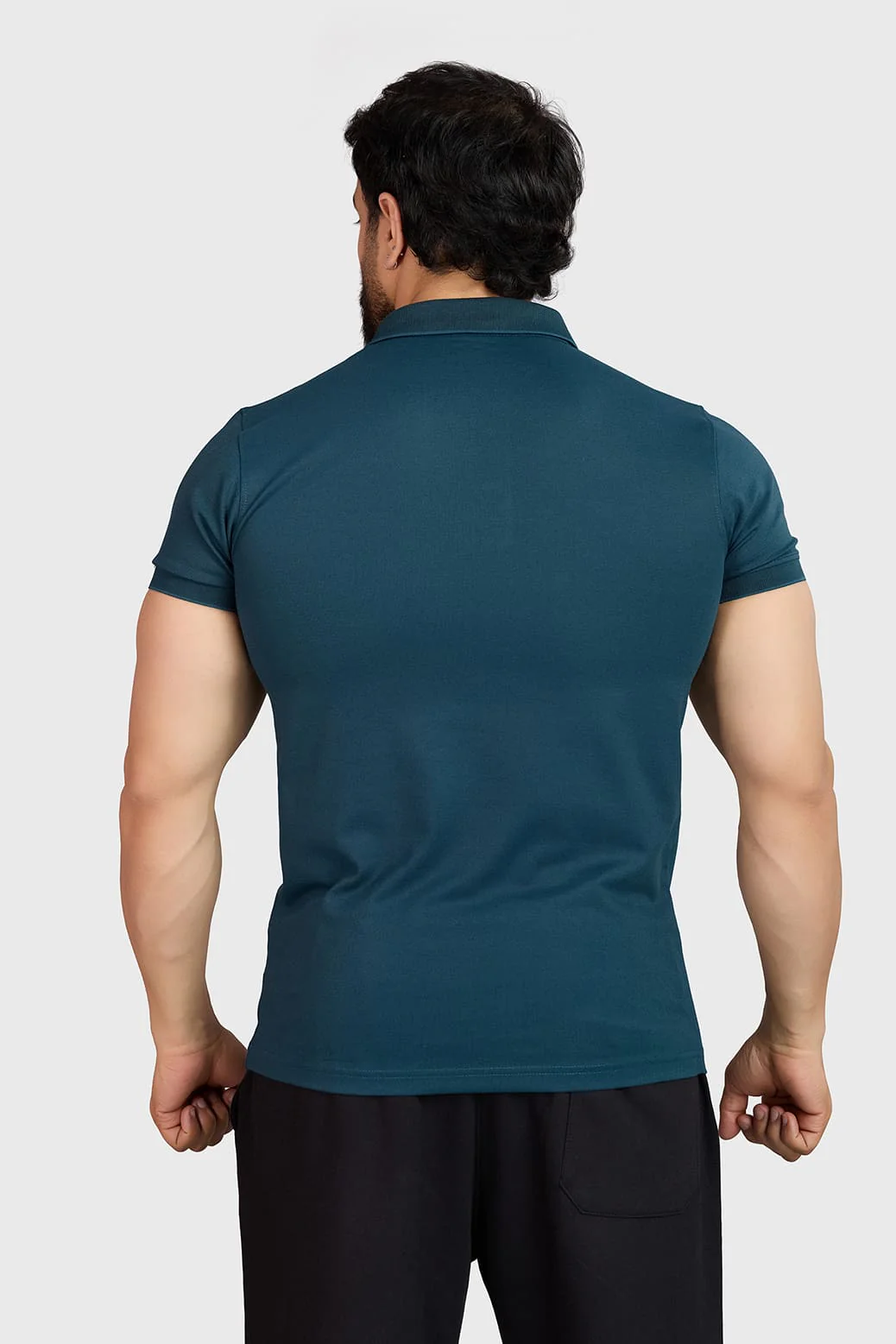 Aura Polo T-shirt Teal - Image 5
