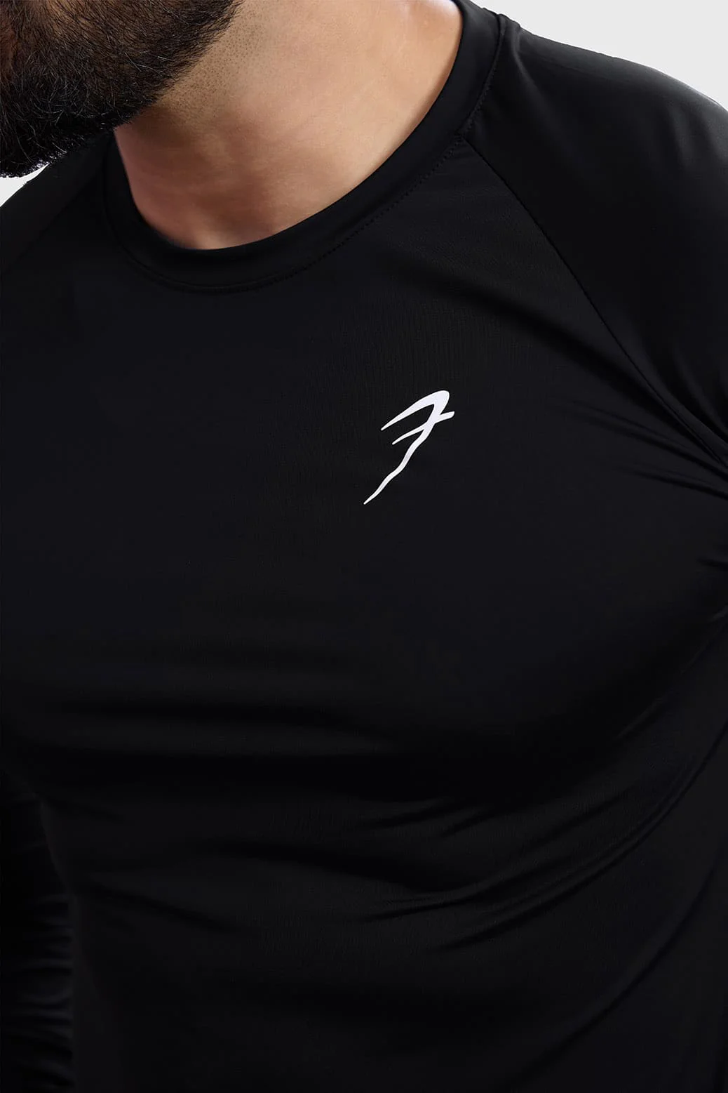 Bare Nylon Fullsleeves T-shirt Black - Image 3