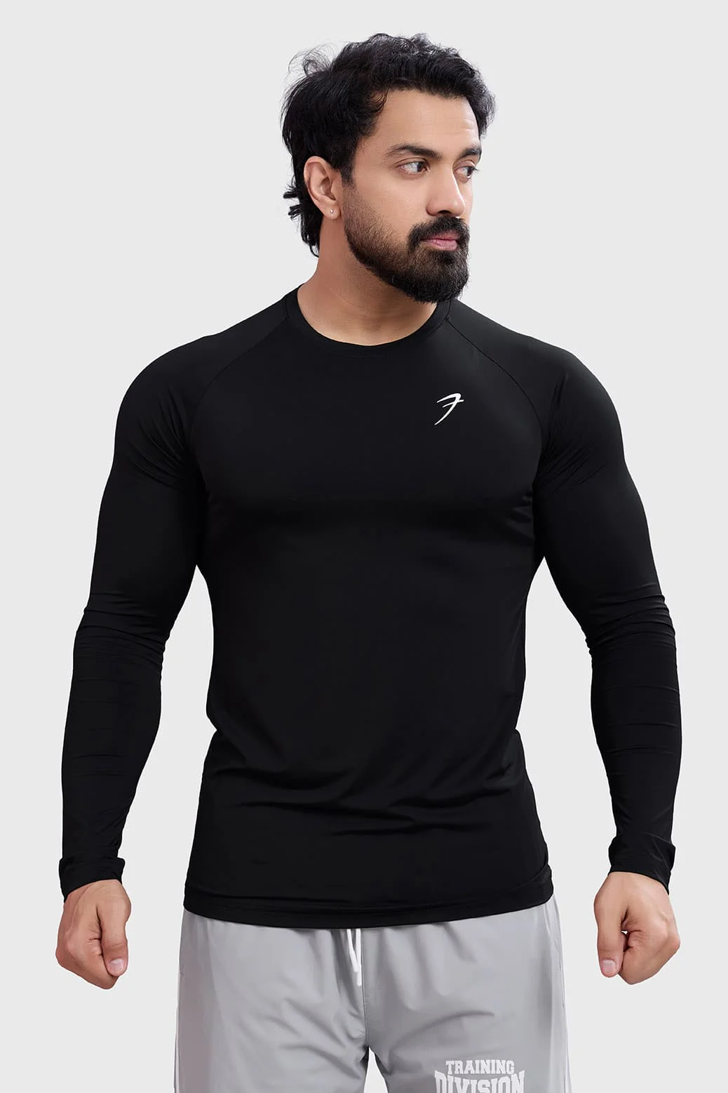 Bare Nylon Fullsleeves T-shirt Black - Image 5