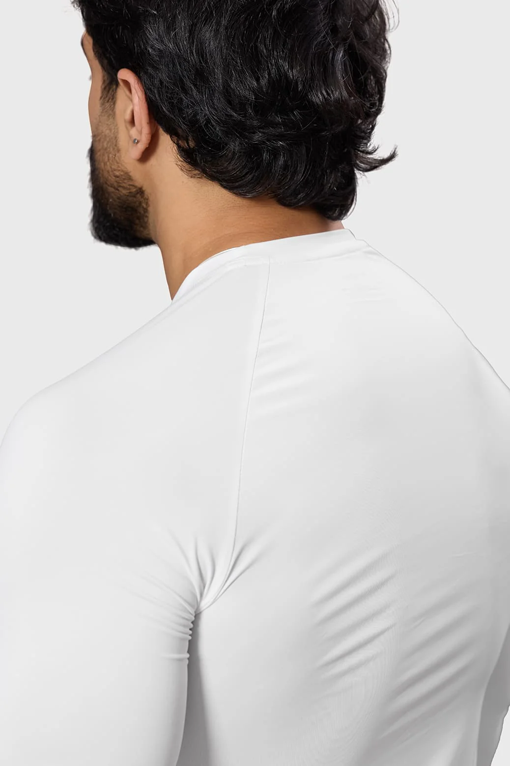 Bare Nylon Fullsleeves T-shirt White - Image 6