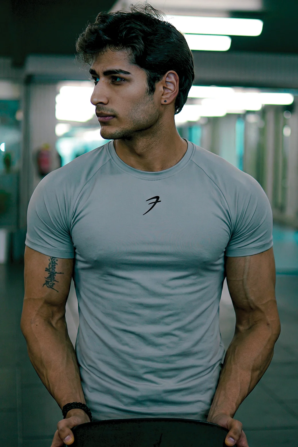 Bare Nylon T-shirt Light Grey