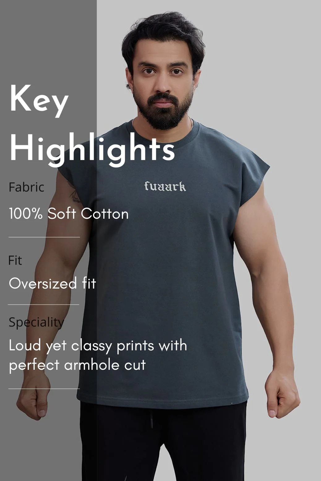 Blackout Capsleeves Tank Dark Grey - Image 8