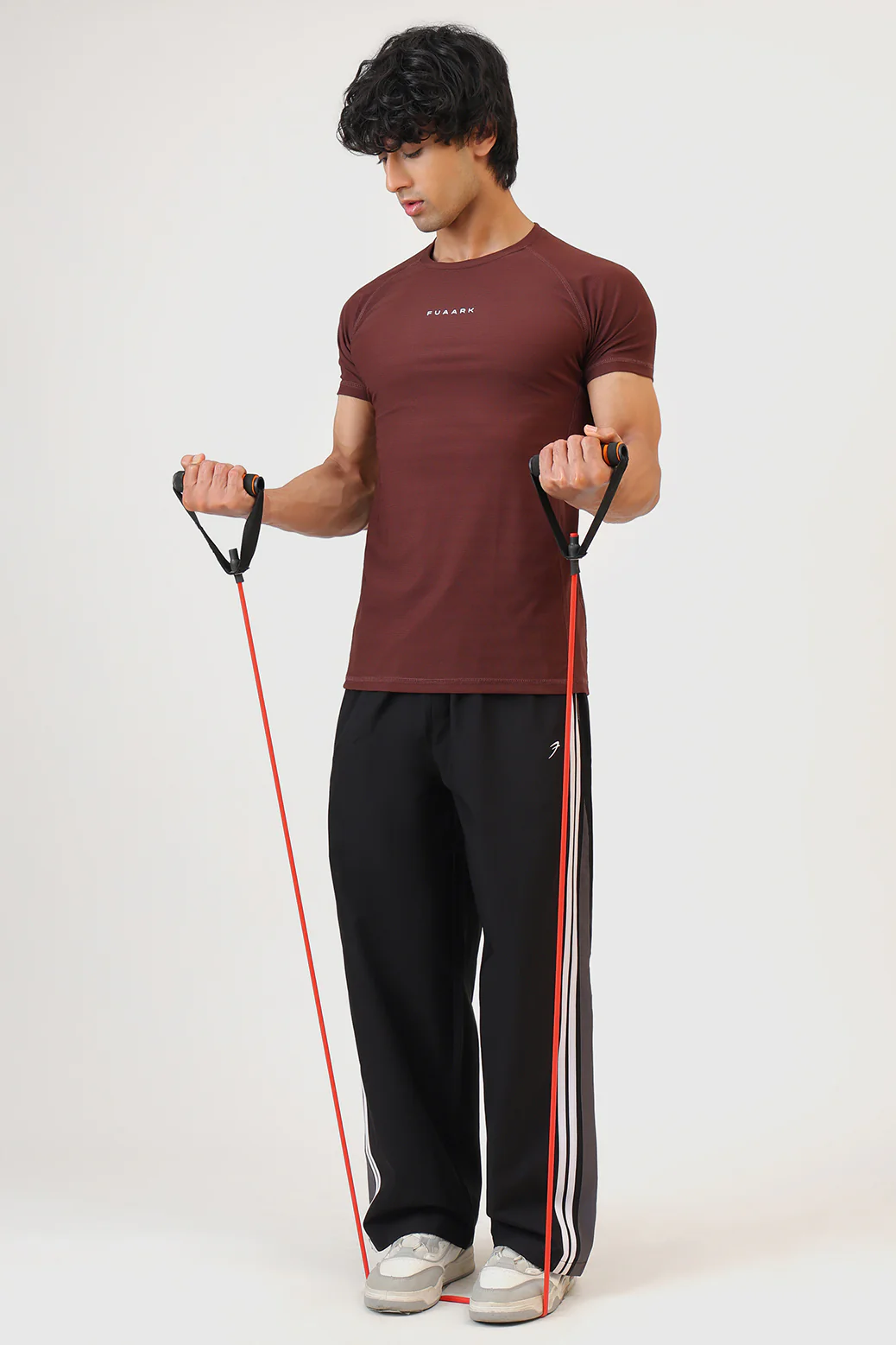Blaze Nylon T-shirt Brown - Image 2