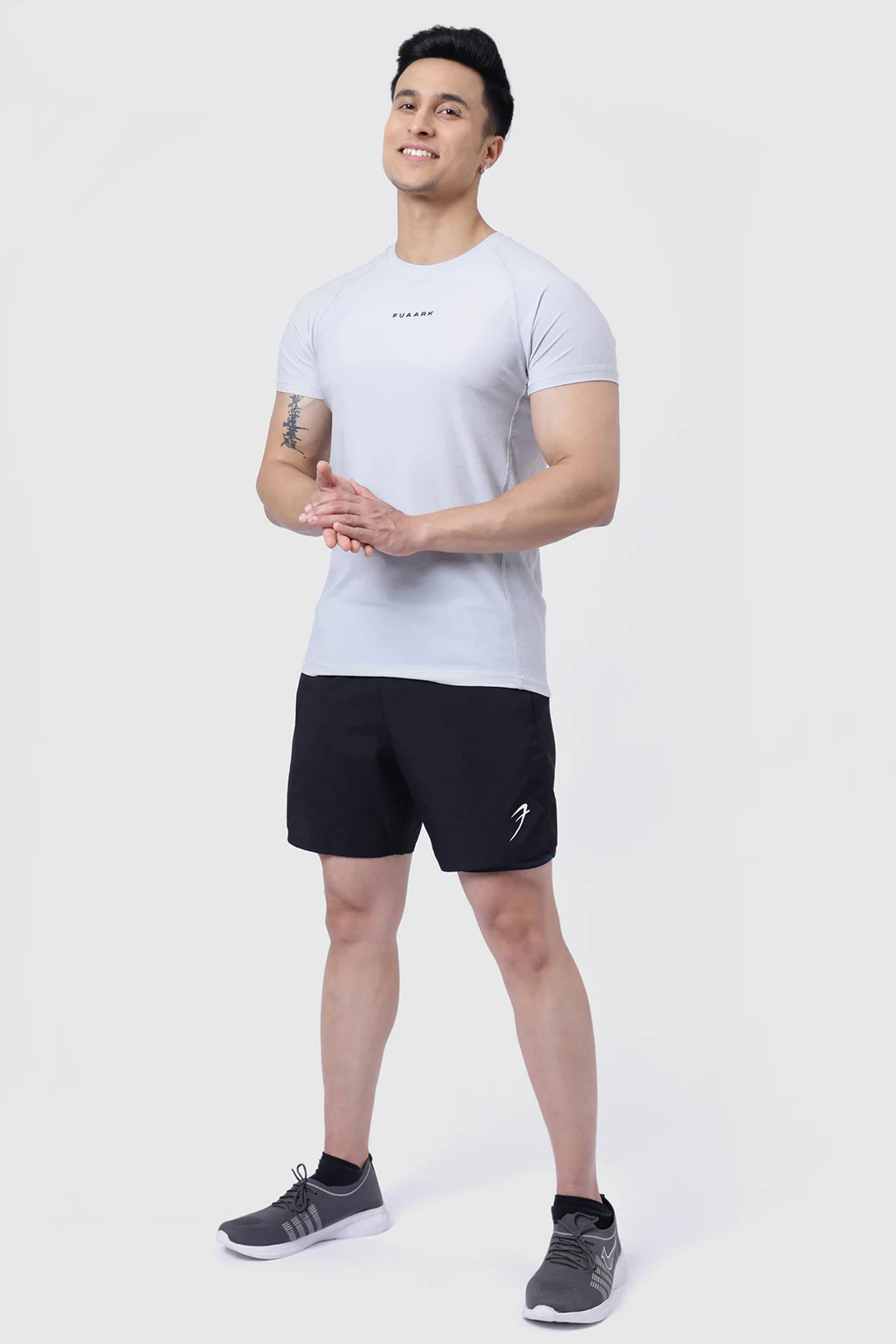 Blaze Nylon T-shirt Light Grey - Image 5
