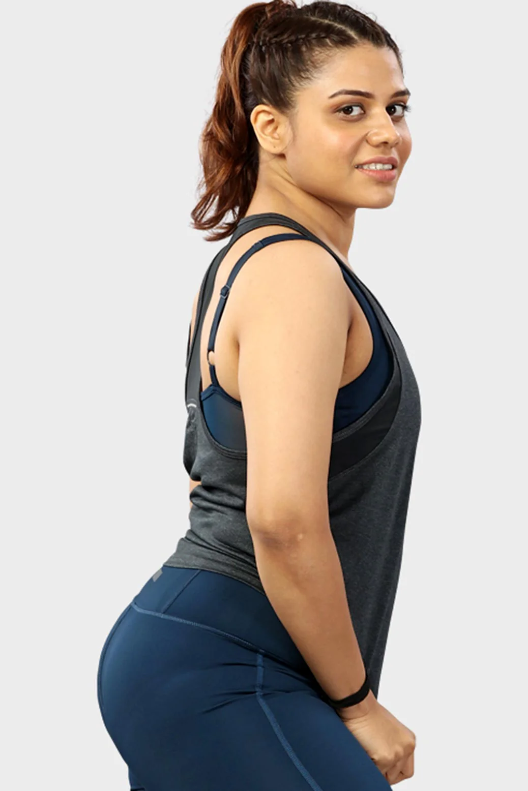 Bold Melange Tank Dark Grey - Image 5