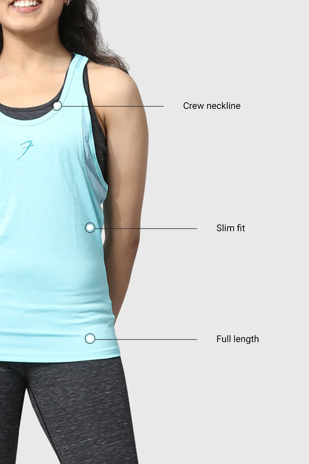 Bold Melange Tank Sky Blue - Image 3