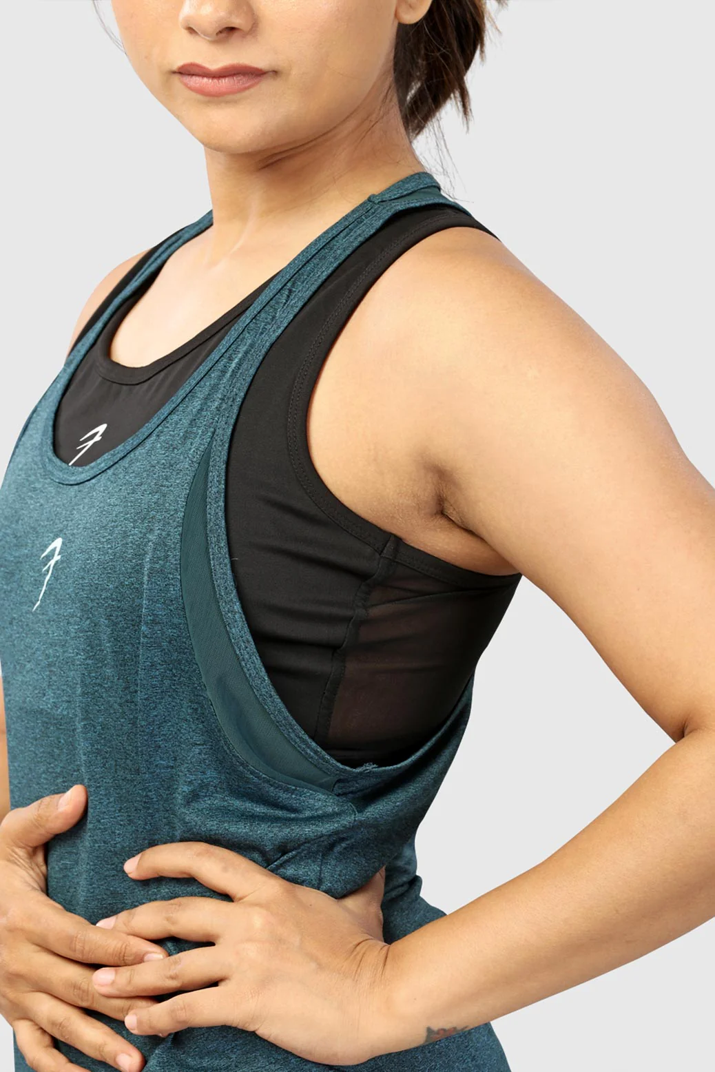 Bold Melange Tank Teal - Image 6