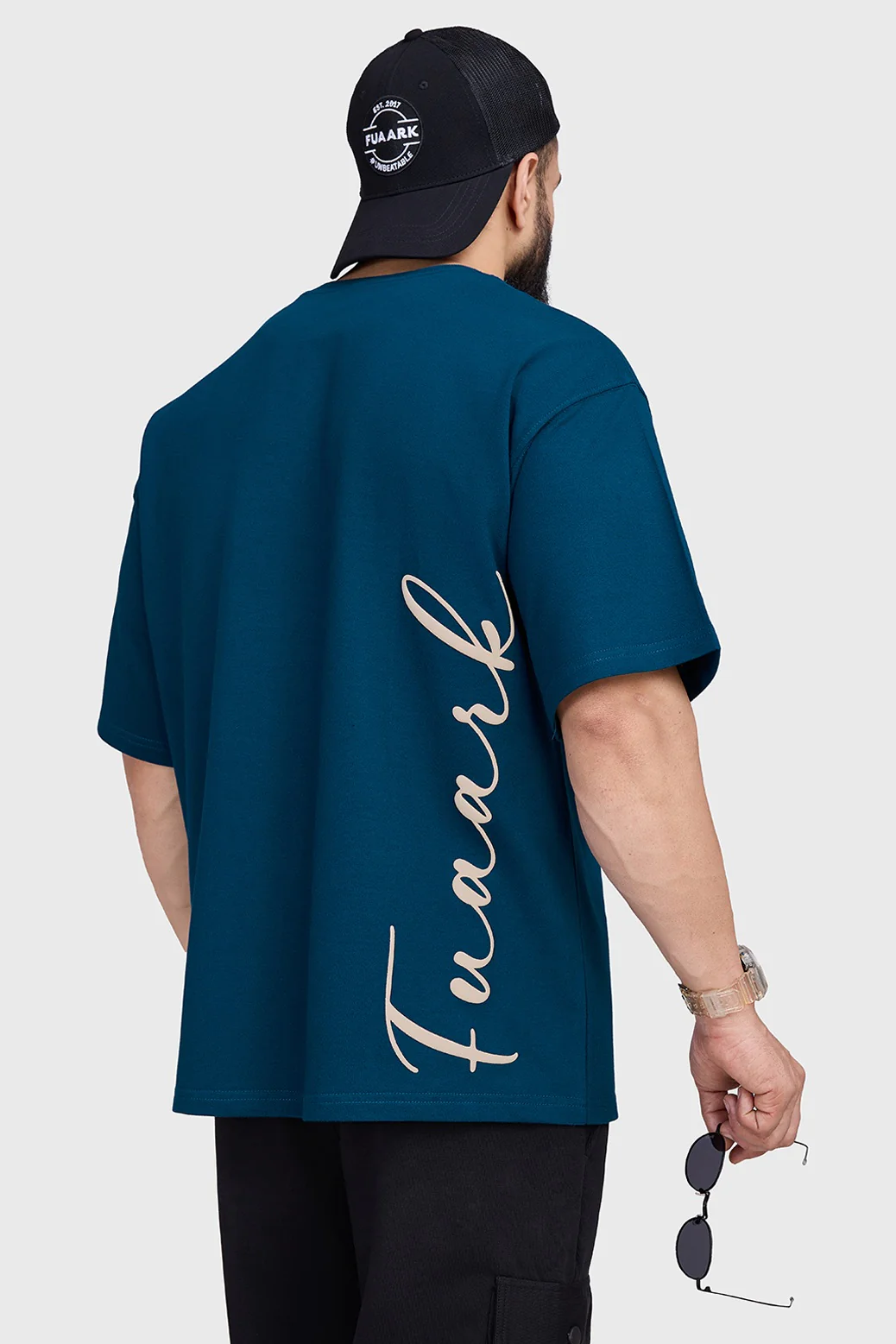 Bold Oversized T-shirt Teal - Image 7