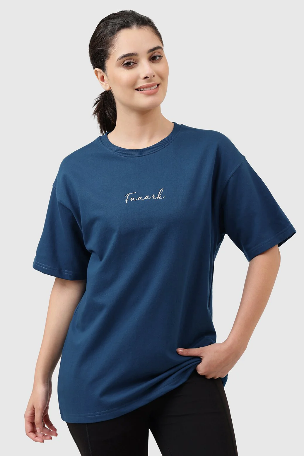 Bold Oversized T-shirt Teal - Image 5