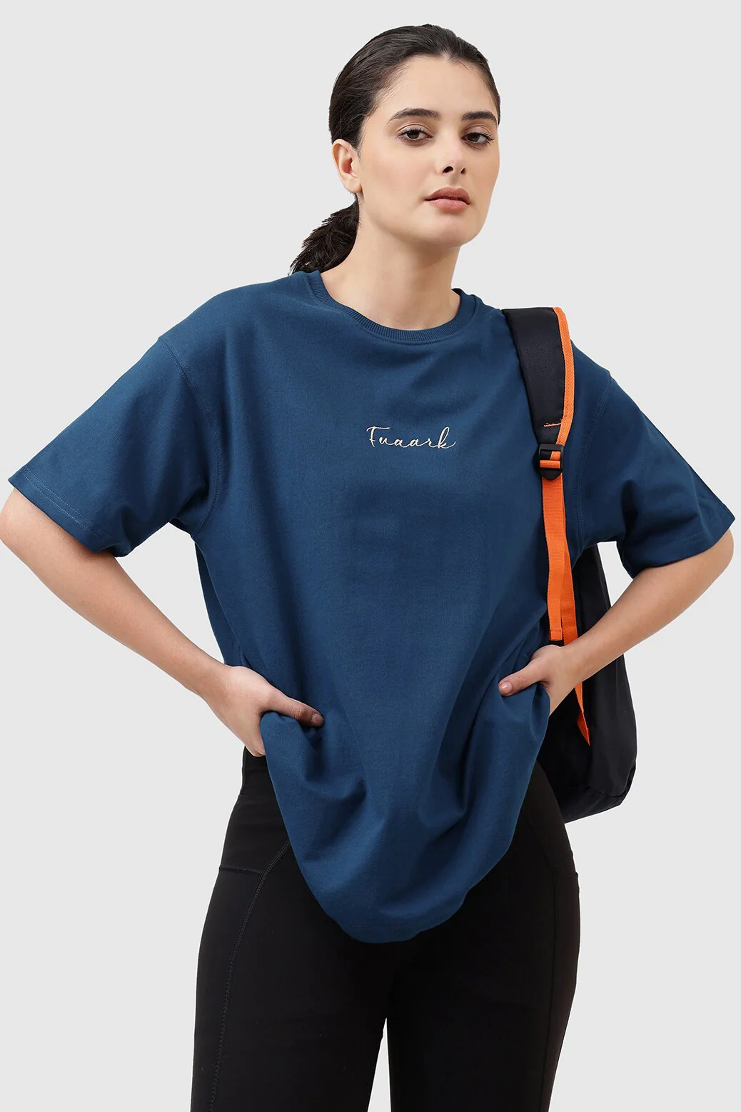 Bold Oversized T-shirt Teal - Image 6