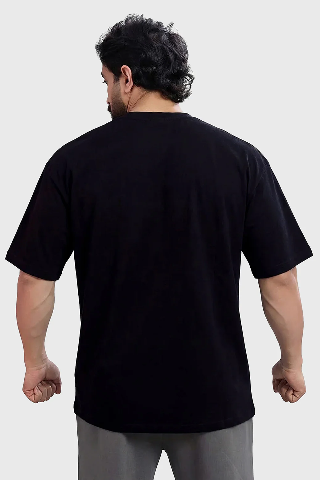 Born Of The Glitch Oversized T-shirt Black - Image 5