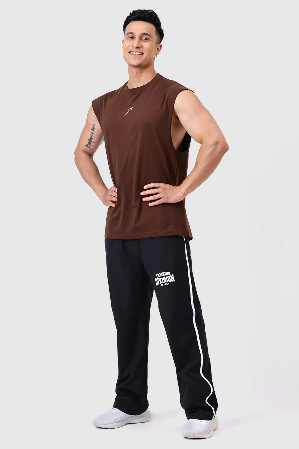 Brisk Capsleeves T-shirt Coffee - Image 2
