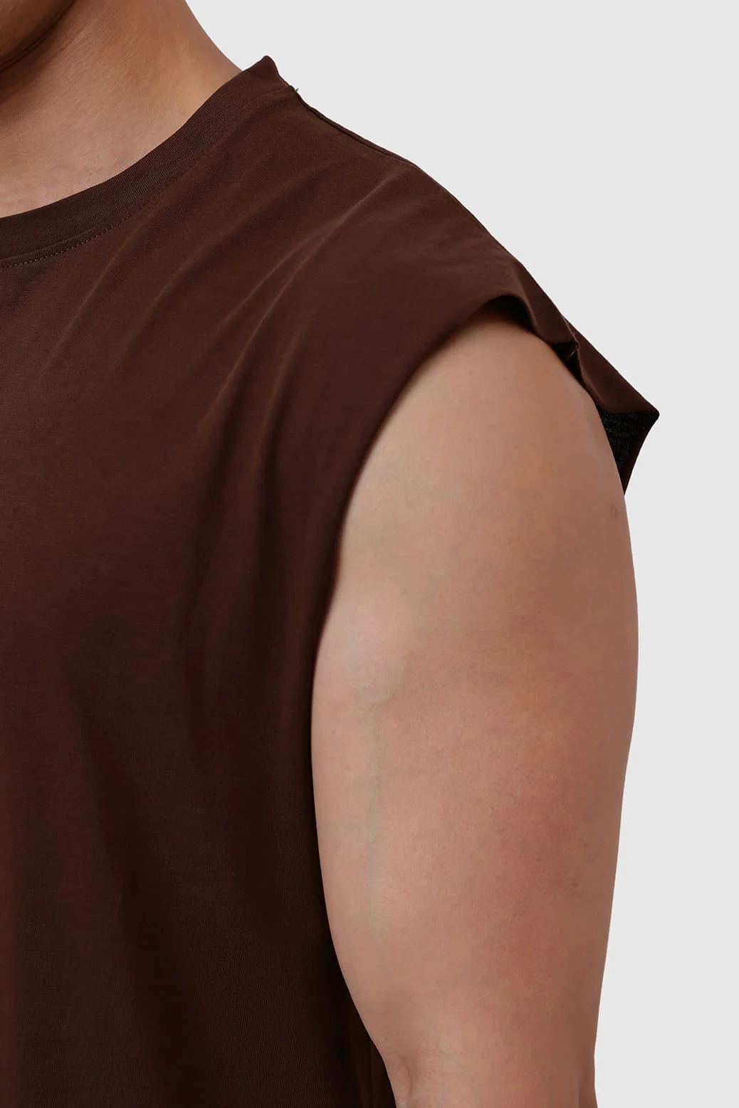 Brisk Capsleeves T-shirt Coffee - Image 4