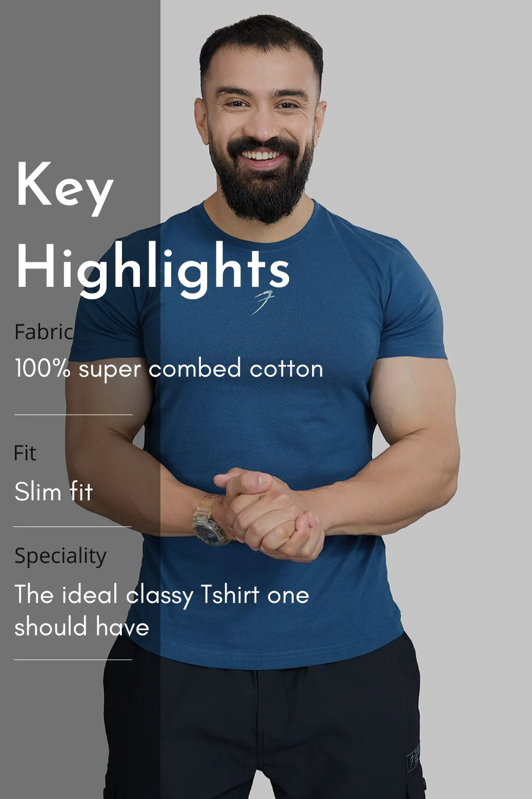 Brisk T-shirt Teal - Image 6