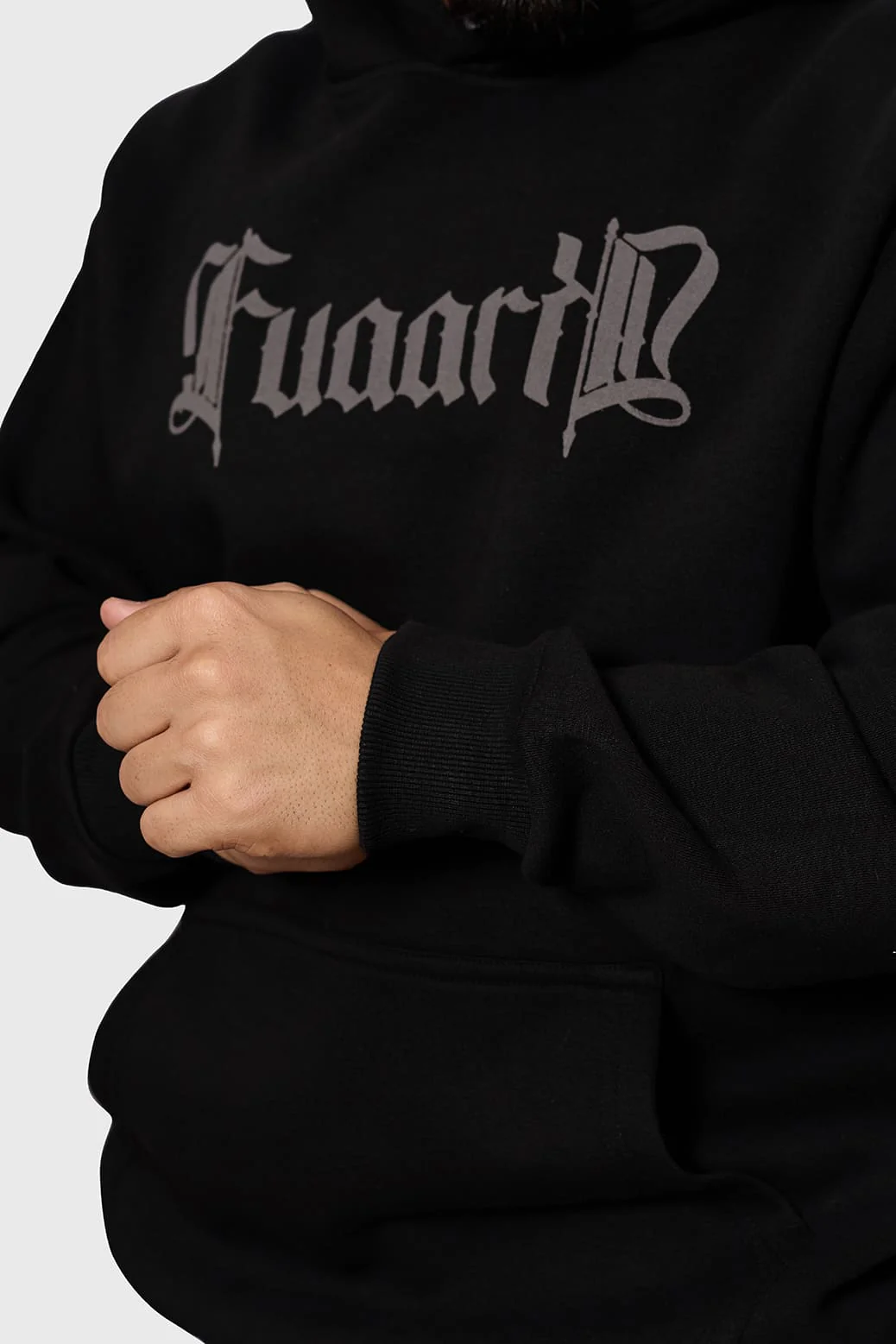 Brookline Oversized Hoodie Black - Image 3