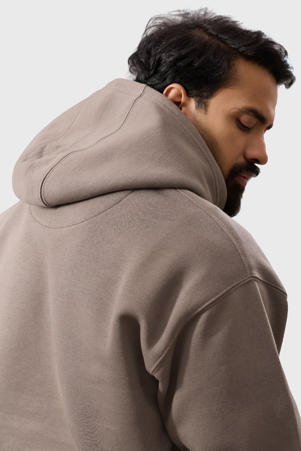 Brookline Oversized Hoodie Brown - Image 5