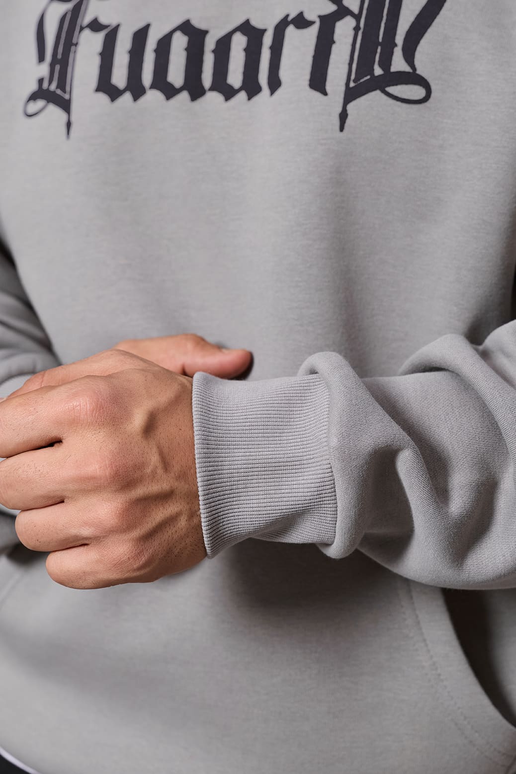 Brookline Oversized Hoodie Grey - Image 4